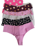 Victorias Secret Pink Lencería Sexy Pack 5 Tanga Sin Costuras M