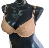 Victorias Secret Encaje Bra Media Copa 34b Sin Relleno
