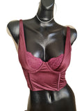 Abercrombie satin bustier M