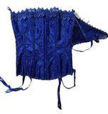 Fredericks of Hollywood corset de varillas con tanga 34 azul
