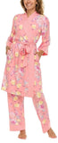 Flora Set De Pijama Con Bata De Mujer XG