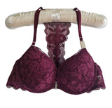 Gilly Hicks racerback bra con encaje 34A