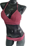 Shade Traje De Baño Importado Bikini 32b / S Crochet