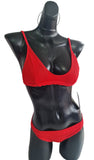 Traje De Baño Bikini Rojo brasileño Escotado M