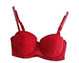 Aeropostale Bra Strapless Multiusos Rojo Push Up 32c