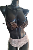 Victorias Secret Lencería Encaje Conjunto Bra 32a Push Up Xs