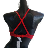 Aeropostale Bra Strapless Multiusos Rojo Push Up 32c