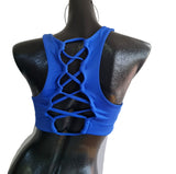 Victorias Secret Pink Sport Yoga Bra M ( 34bc-) Azul