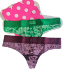 Victorias Secret Lencería Pink Logo Pack 2 Tanga Chicas