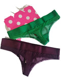 Victorias Secret Lencería Pink Logo Pack 2 Tanga Chicas