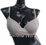 Calvin Klein logo stretch bra 34D
