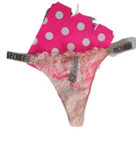 Victorias Secret tanga de encaje pedrería M