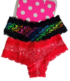 Victorias Secret Lencería Pink Panties Cachetero Encaje