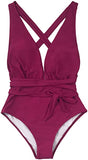 Cupshe Traje De Baño Entero Escote Profundo L