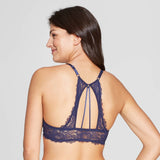 Auden Lencería Importada Encaje Bra Racerback Navy 36a
